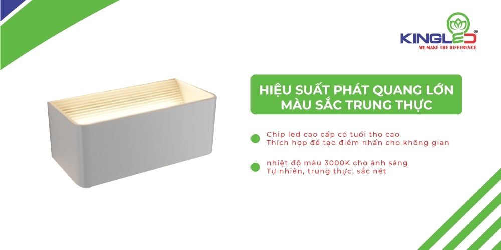 Đèn hắt tường Led LWA9011-2-WH