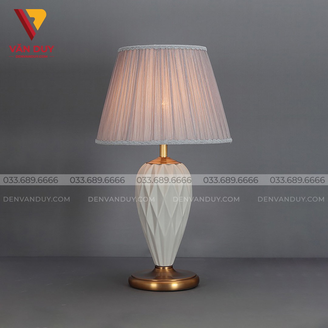 Đèn bàn gốm trang trí 4879