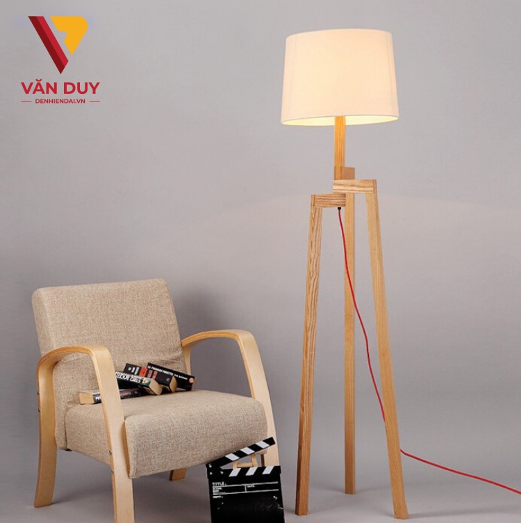 Đèn cây phòng khách, đèn cây đọc sách, đèn góc sofa, đèn cây phòng ngủ 6977