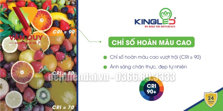 HỆ SỐ TRẢ MÀU CAO (CRI>90)