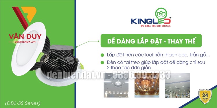 DỄ DÀNG LẮP ĐẶT, THAY THẾ