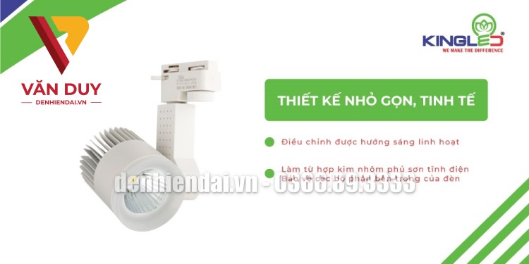 Đèn rọi ray 30W Thế kế nhỏ gọn - tinh tế