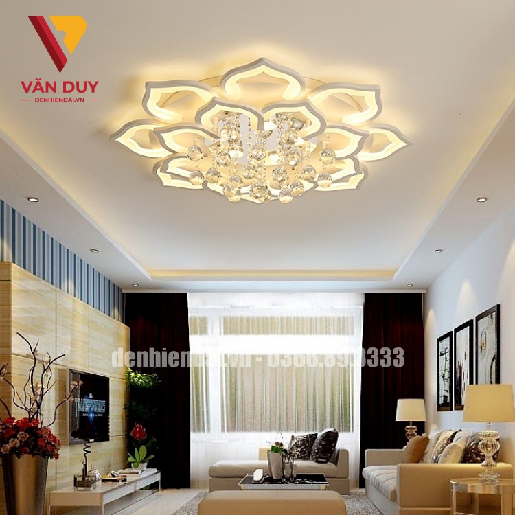 Địa chỉ cung cấp đèn mâm ốp trần trang trí phòng khách uy tín, chất lượng