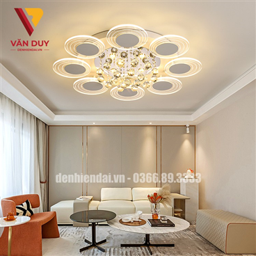 Đèn mâm ốp trần trang trí sự lựa chọn thông minh của mọi gia đình