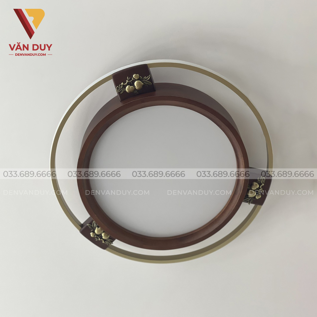 Đèn mâm ốp gỗ cao cấp sang trọng MX100001S
