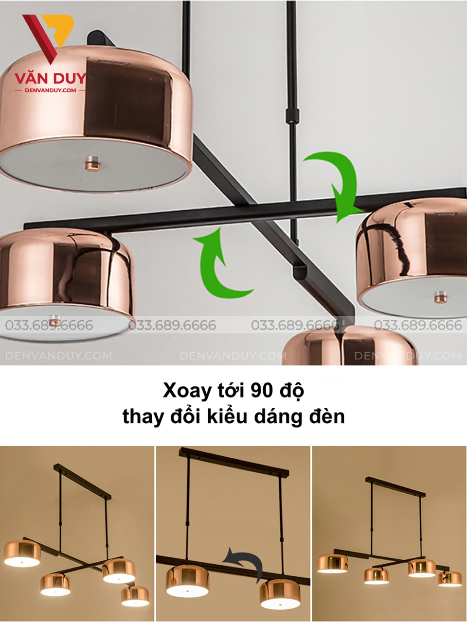 Đèn thả bàn ăn, đèn thả hiện đại, đèn trang trí decor 3644