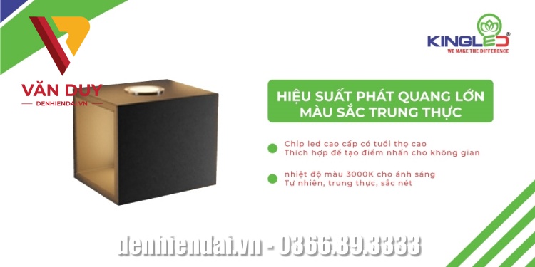 Hiệu suất phát quang lớn, màu sắc trung thực