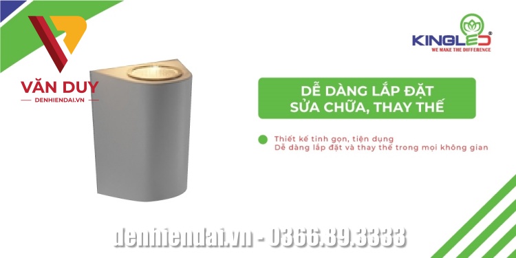 Dễ dàng lắp đặt, sửa chữa, thay thế