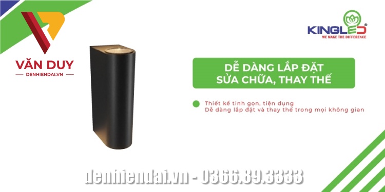 Dễ dàng lắp đặt, sửa chữa, thay thế