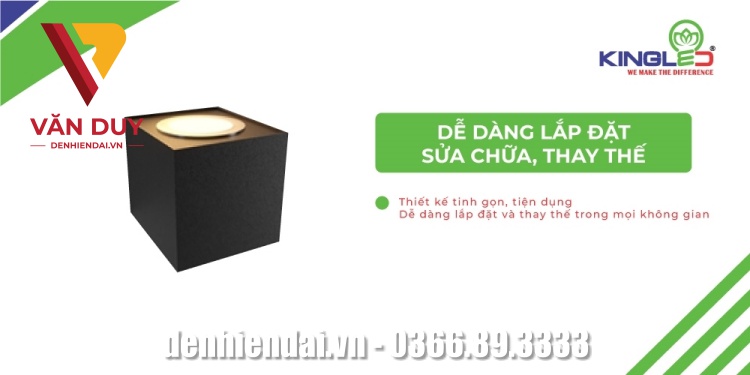 Dễ dàng lắp đặt, sửa chữa, thay thế