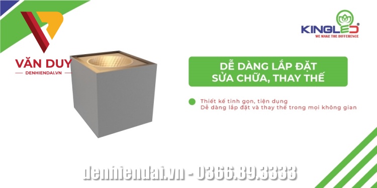 Dễ dàng lắp đặt, sửa chữa, thay thế