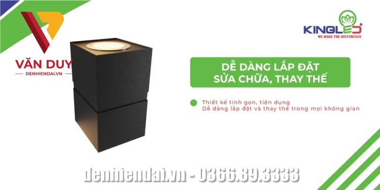 Dễ dàng lắp đặt, sửa chữa, thay thế