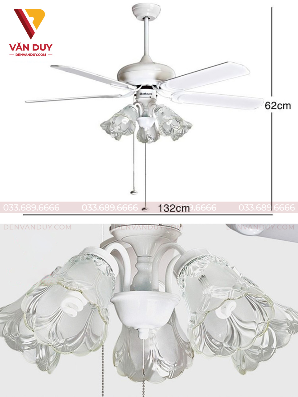 Quạt trần đèn Mountain Air 52YFT-004A