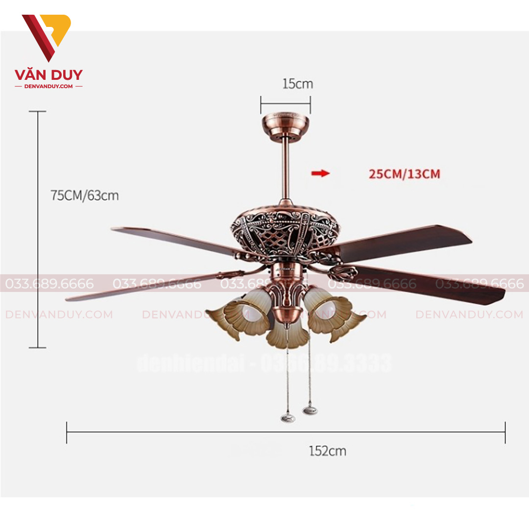 Quạt trần đèn Mountain Air 60YFA-1081