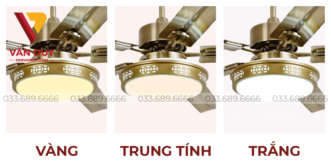 Quạt trần đèn hiện đại 52506R