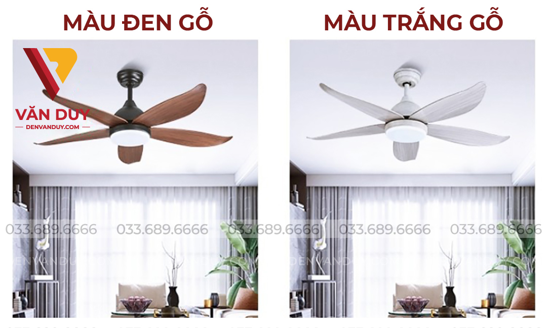 Quạt trần đèn hiện đại 58918