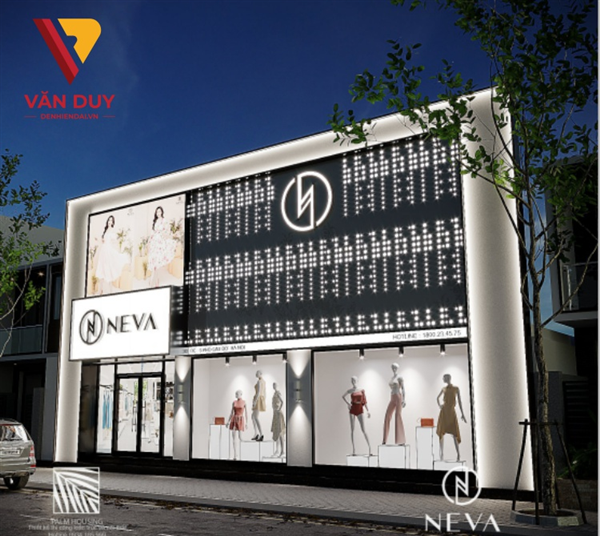 Dự án lắp đặt đèn chiếu sáng cho chuỗi Cửa hàng thời trang cao cấp Neva