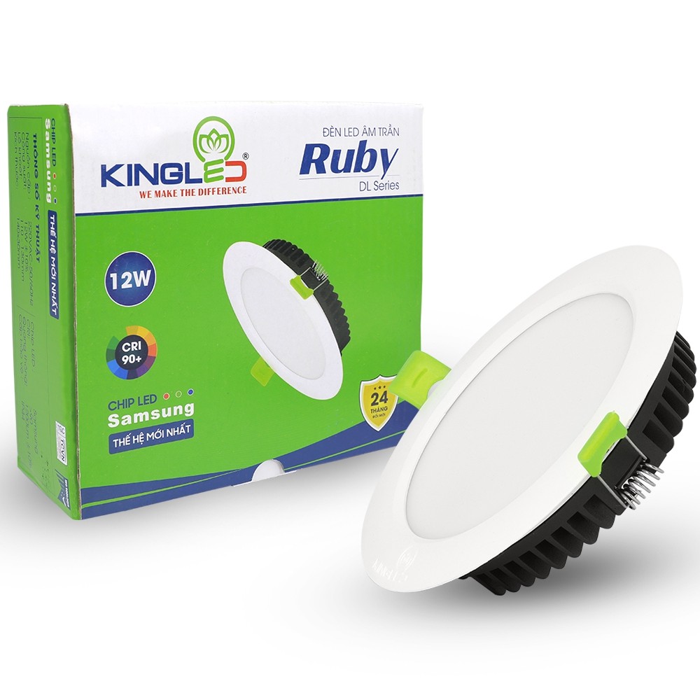 Đèn Âm Trần 12W Đơn Sắc Kingled