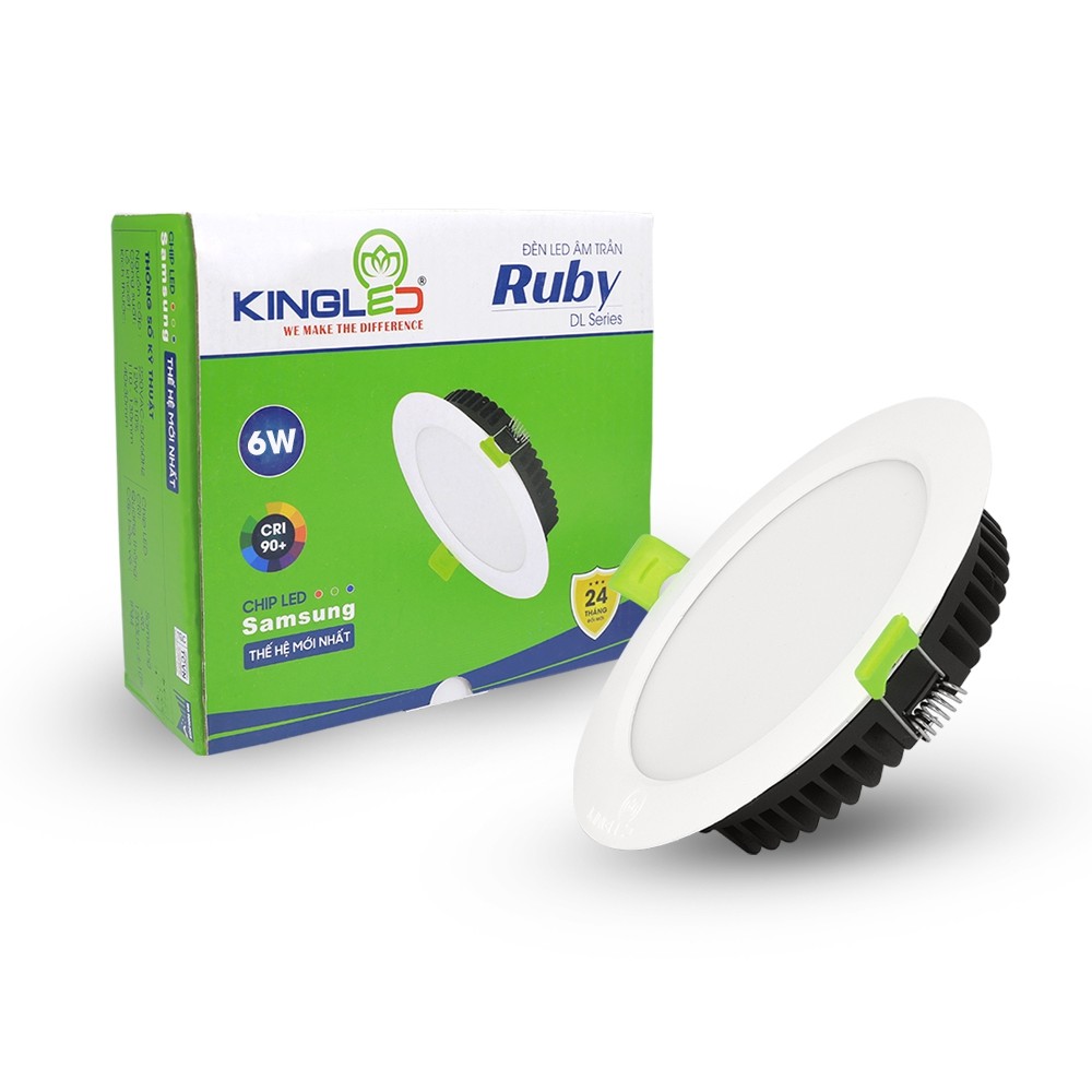 Đèn Âm Trần 6W Đơn Sắc Kingled